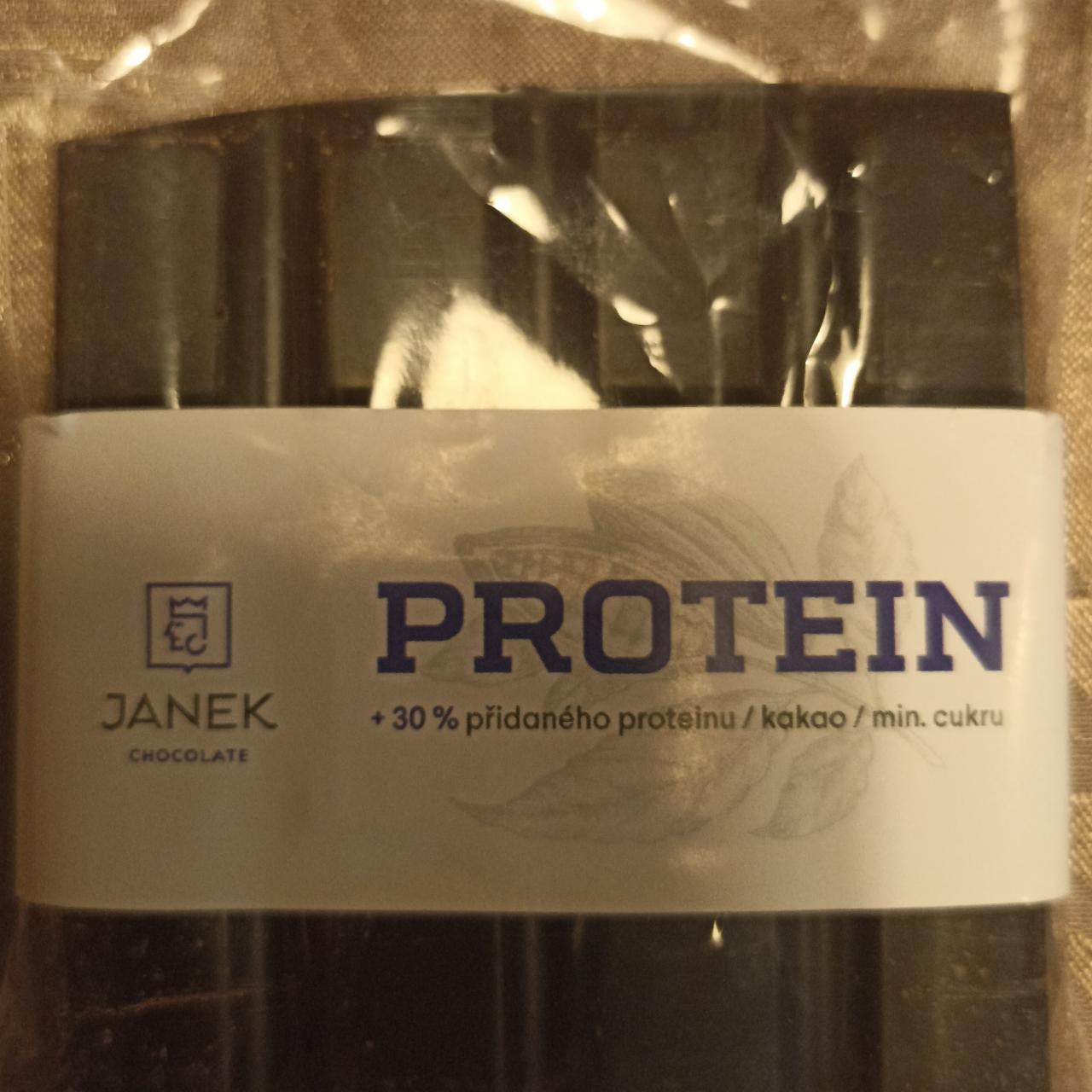 Fotografie - Proteinová čokoláda tmavá Janek