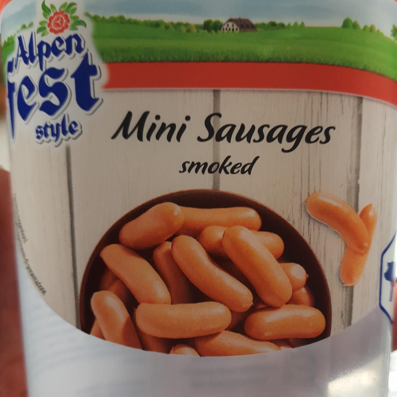 Fotografie - Mini Sausages smoked Alpen fest style