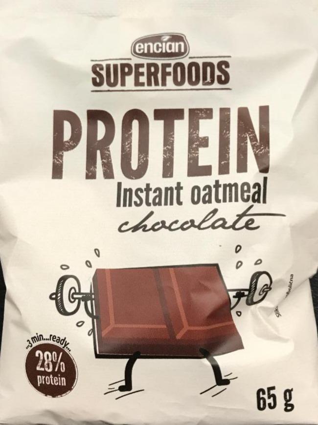 Fotografie - Superfoods protein instant oatmeal chocolate Encian