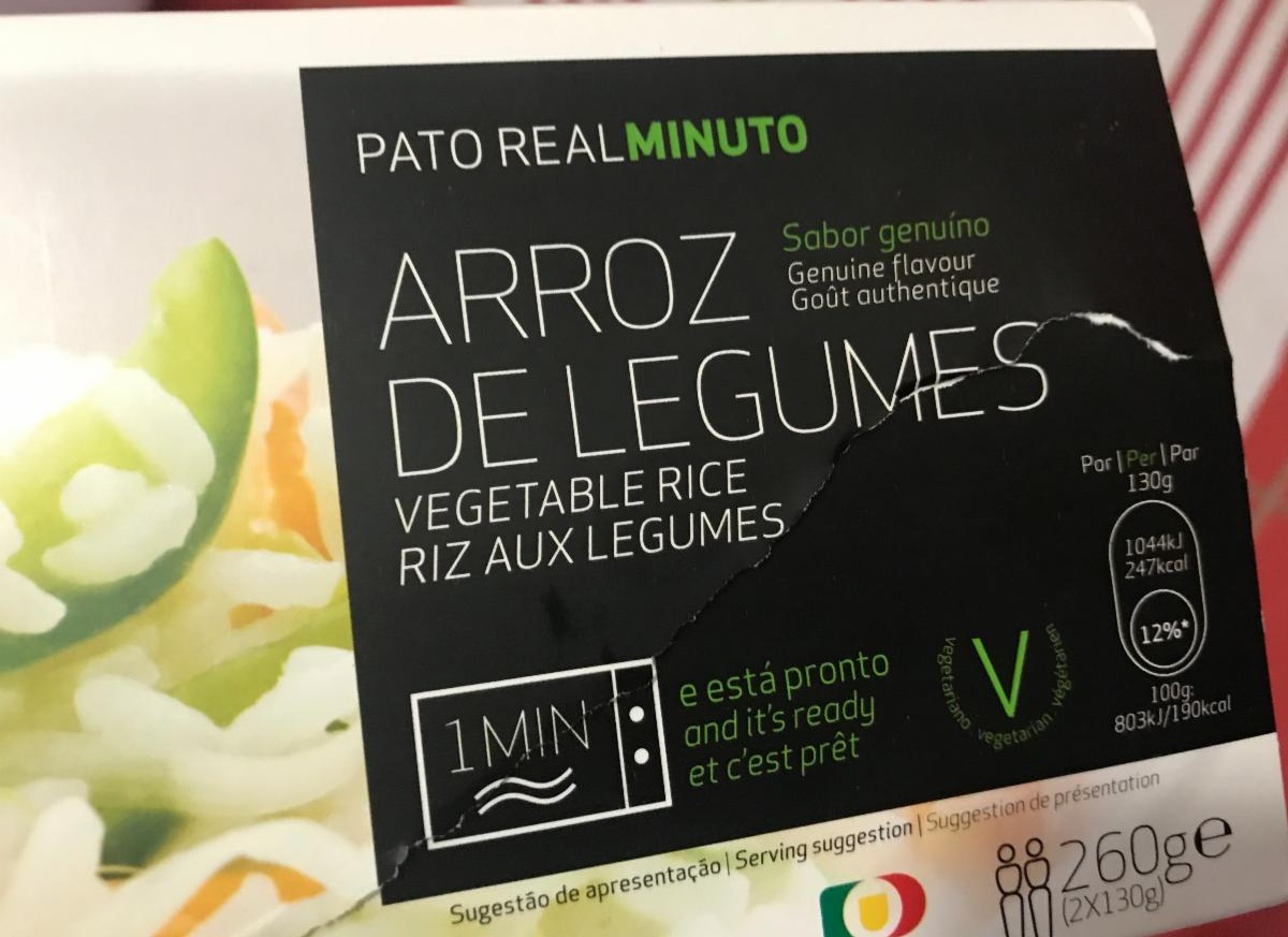 Fotografie - Zeleninová rýže Arroz de Legumes Pato Real Minuto