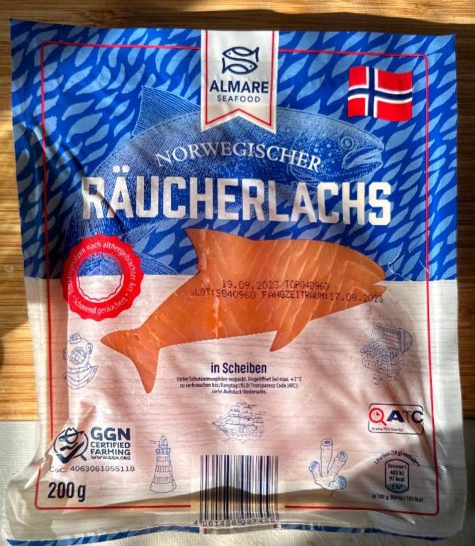 Fotografie - Norwegischer Räucherlachs Almare Seafood