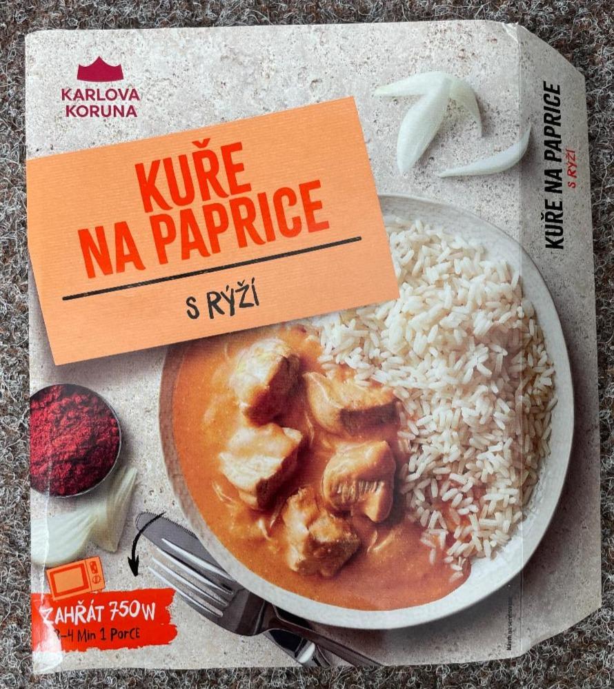 Fotografie - Kuře na paprice s rýží Karlova Koruna