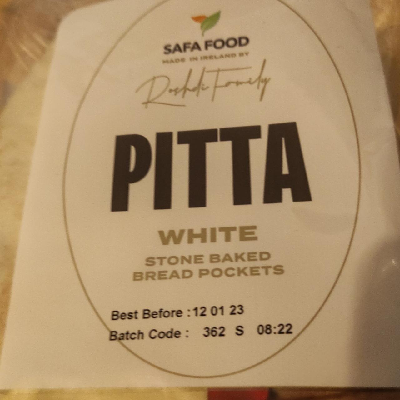 Fotografie - Pitta White Stone Baked Bread Pockets Safa Food