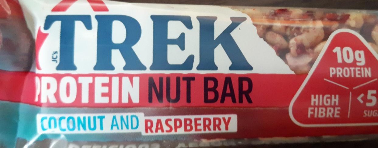 Fotografie - Trek protein nut bar coconut and raspberry