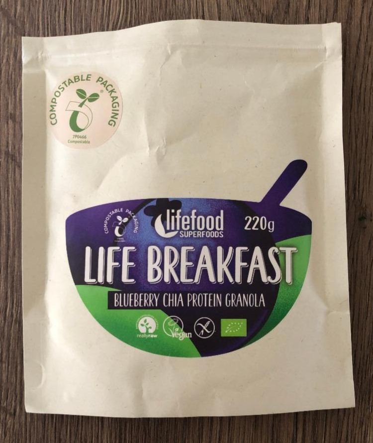 Fotografie - Life Breakfast Blueberry Chia Protein Granola Lifefood