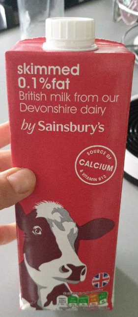 Fotografie - Skimmed Milk 0.1% fat - by Sainsbury's