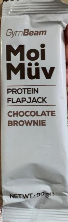 Fotografie - Moi müv protein flapjack chocolate brownie GymBeam