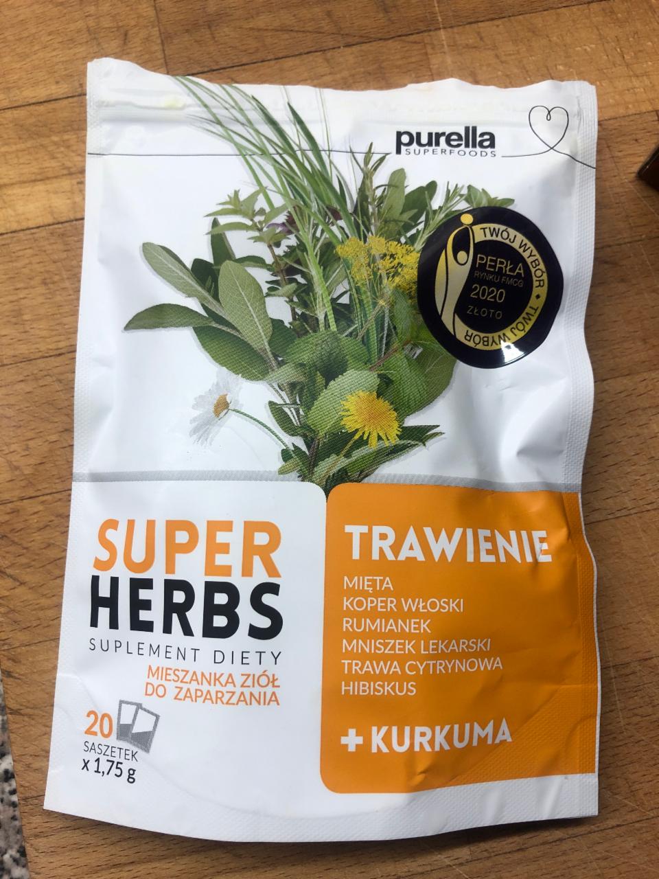 Fotografie - Super Herbs Trawienie Purella Superfoods