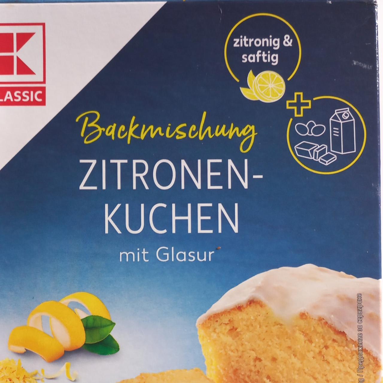 Fotografie - Backmischung Zitronen-Kuchen mit Glasur K-Classic