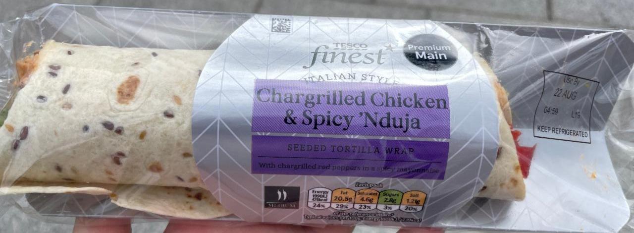 Fotografie - Chargrilled Chicken & Spicy ‘Nduja Tesco finest