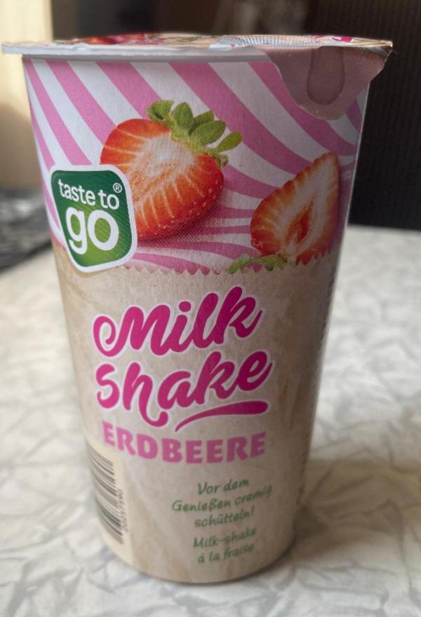 Fotografie - MilkShake Erdbeere Taste to go