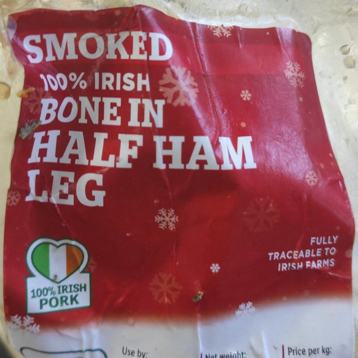 Fotografie - 100% Irish Smoked Bone In Half Ham Leg Lidl