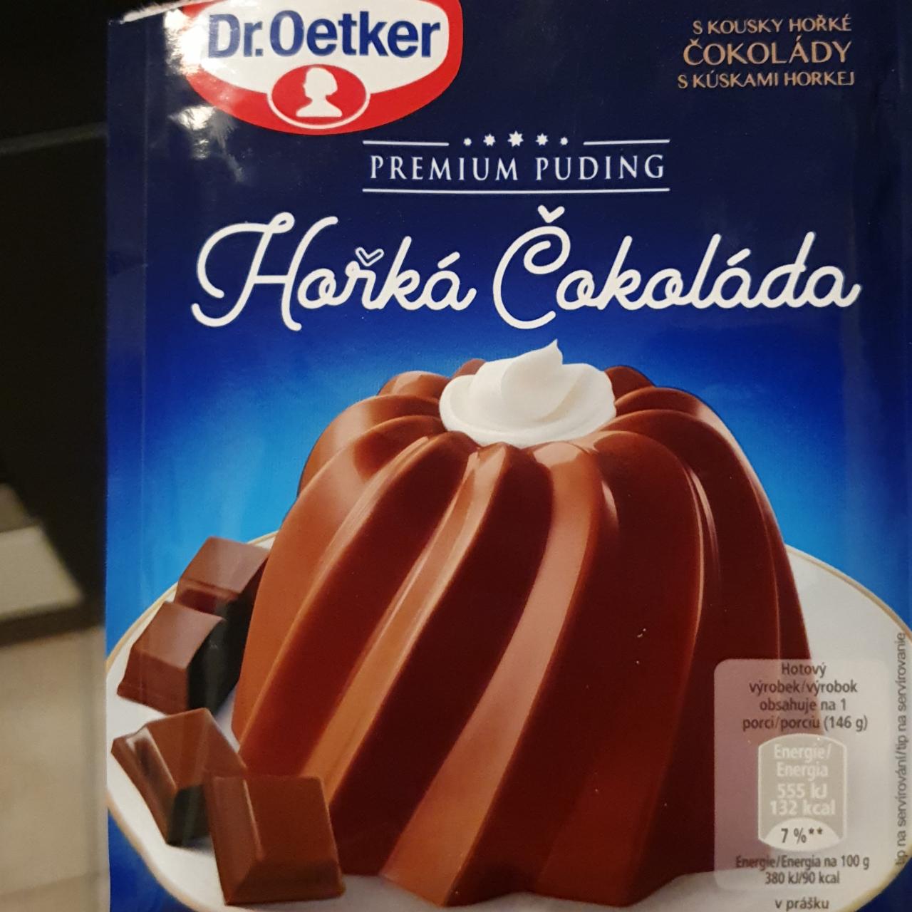 Fotografie - Hořká čokoláda Premium puding Dr.Oetker