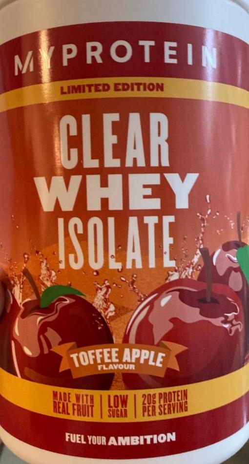 Fotografie - Clear Whey Isolate Toffee Apple Myprotein