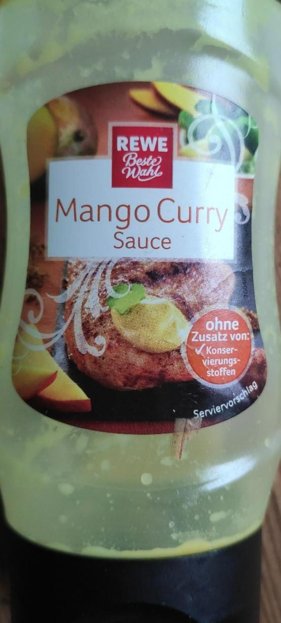 Fotografie - rewe mango curry sauce