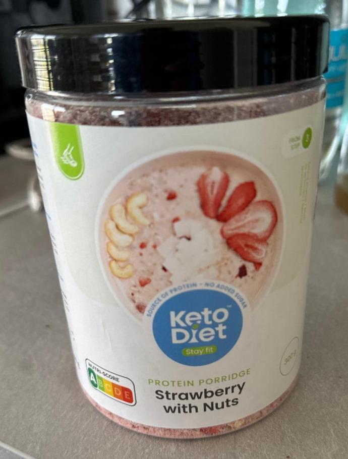 Fotografie - Protein Porridge Strawberry with Nuts KetoDiet