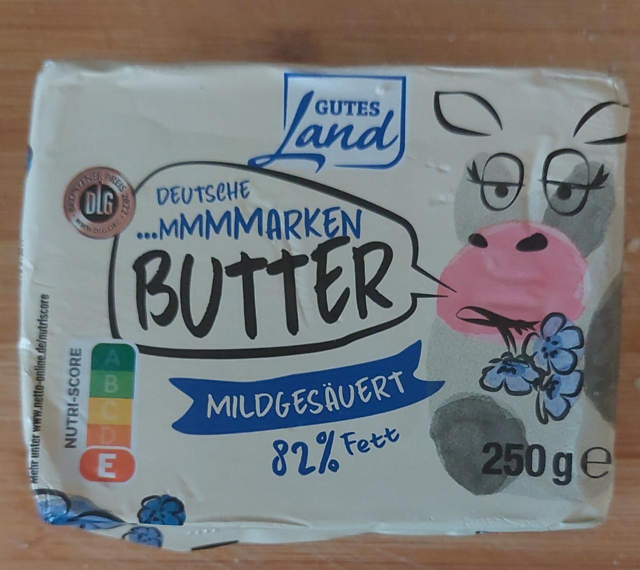 Fotografie - Butter mildgesäuert 82% Fett Gutes Land