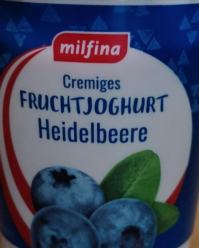 Fotografie - Cremiges Fruchtjoghurt Heidelbeere Milfina
