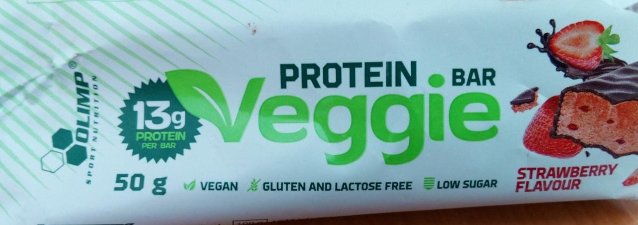 Fotografie - Protein bar veggie strawberry flavour Olimp sport nutrition