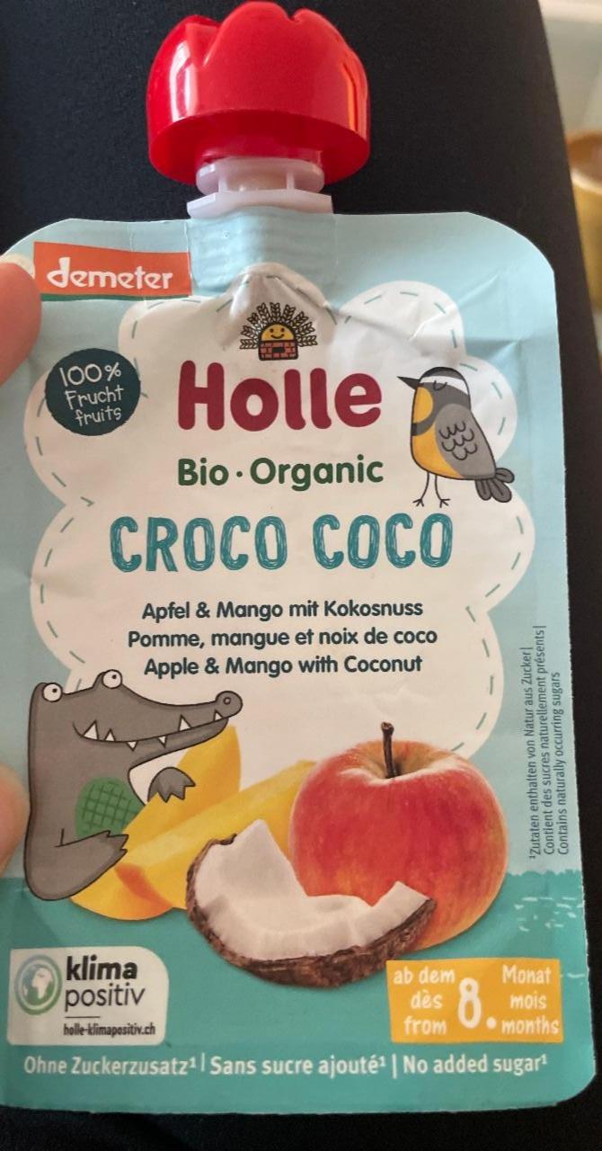 Fotografie - Bio Croco Coco Apfel, Mango mit Kokosnuss Holle