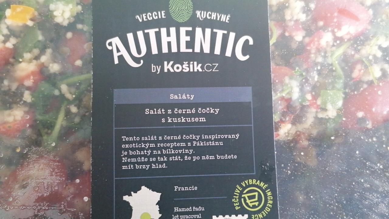Fotografie - Salát z černé čočky s kuskusem Authentic by Košík.cz