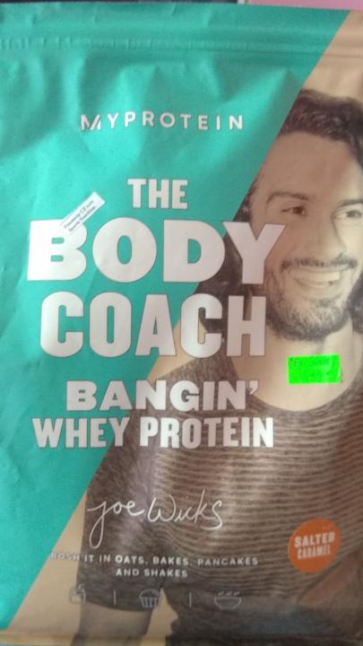 Fotografie - The Body Coach Bangin' Whey Protein Salted Caramel Myprotein