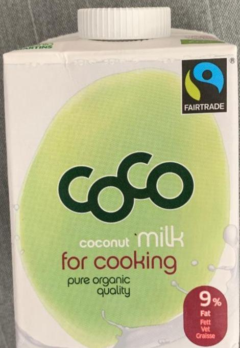 Fotografie - Coco coconut milk for cooking 9% Dr. Martins'