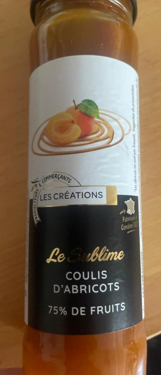 Fotografie - Le Sublime coulis d'abricots 75% de fruits Les Créations