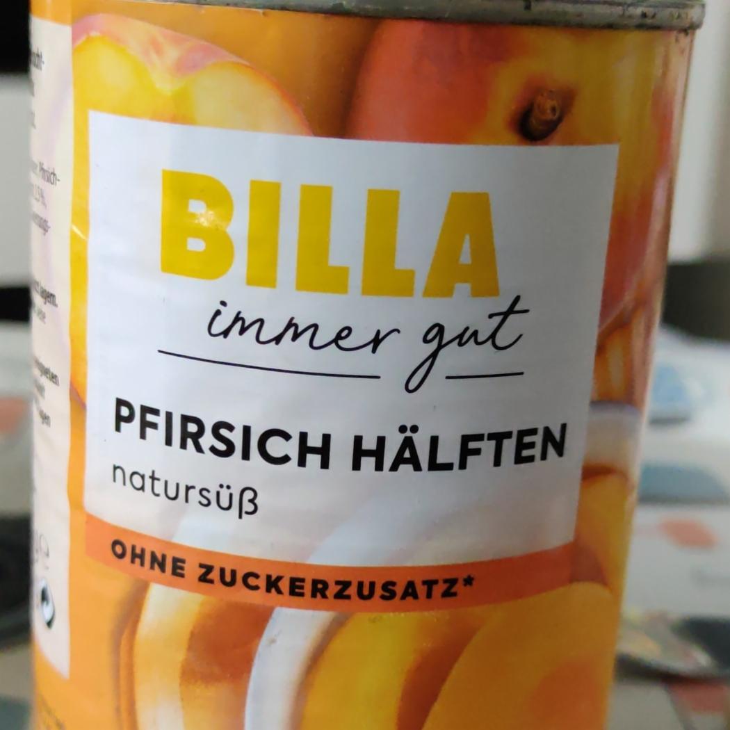 Fotografie - Pfirsich Hälften natursüß Billa