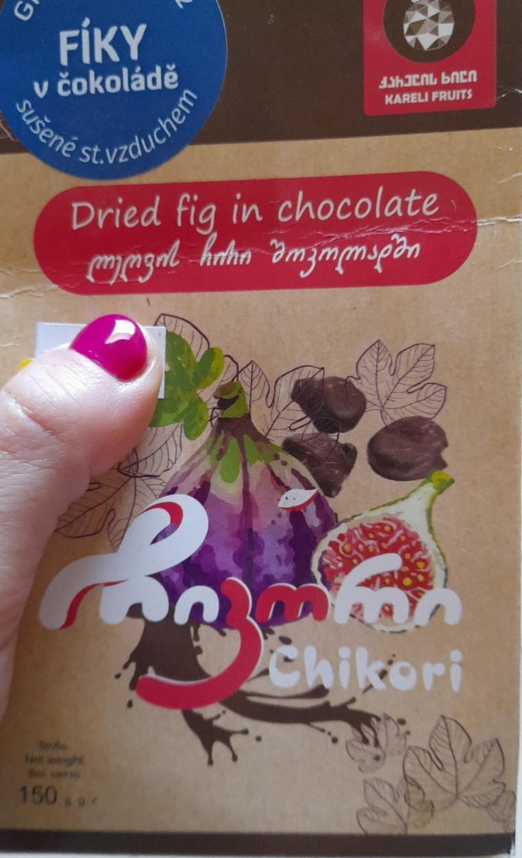 Fotografie - Dried figs in chocolate Chikori