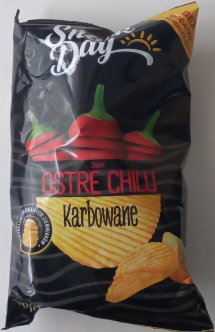 Fotografie - Chips Ostre Chilli Karbowane Snack Day