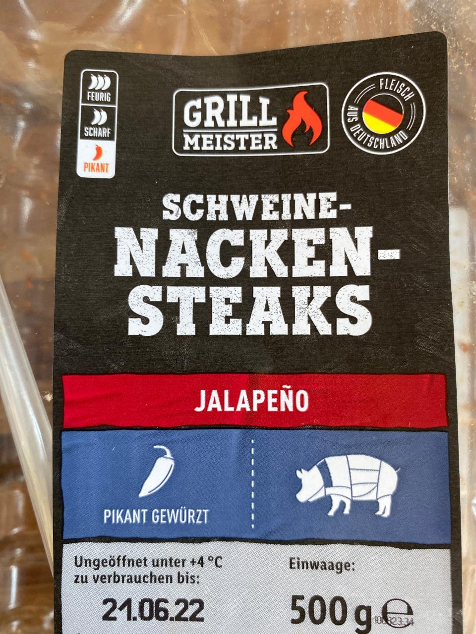 Fotografie - Schweine-Nacken-Steaks Jalapeño Grillmeister