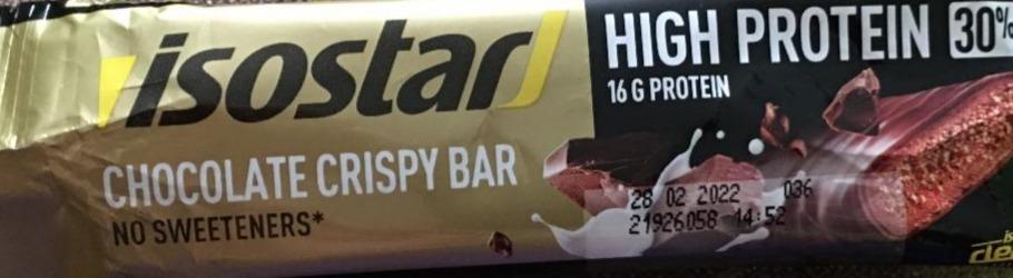Fotografie - chocolate cripsy bar Isostar