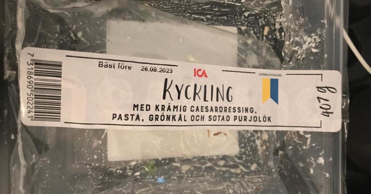 Fotografie - Kyckling med krämig caesardressing, pasta, grönkål & sotad purjolök ICA
