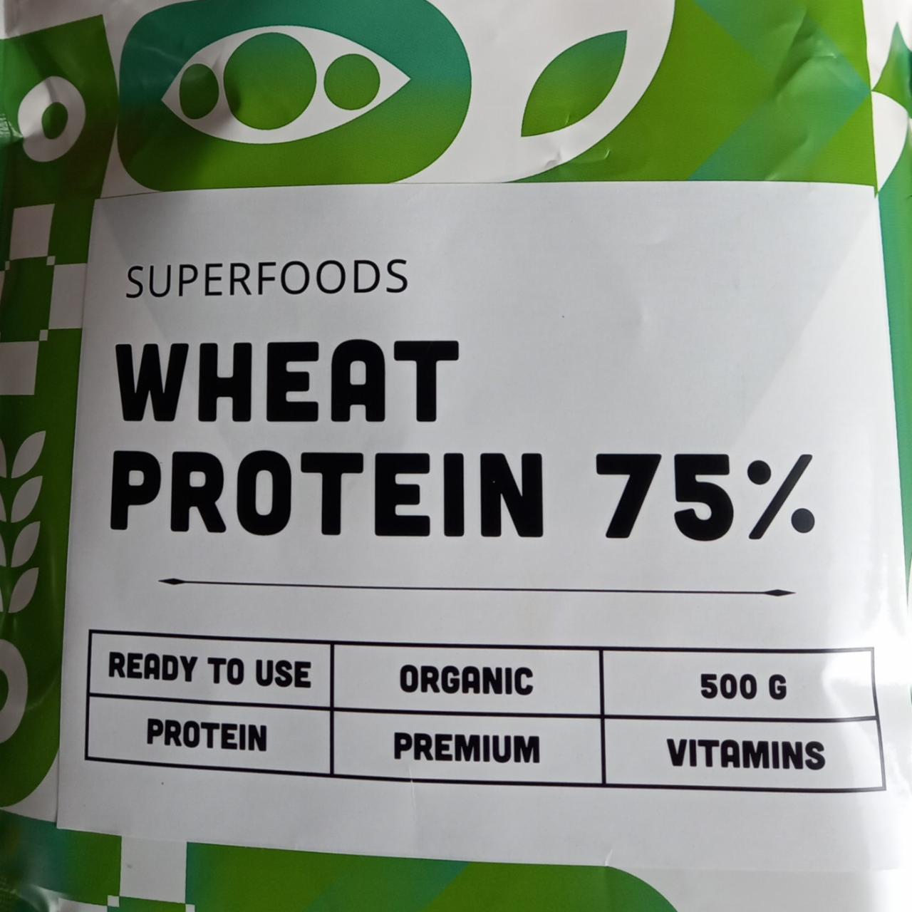 Fotografie - Organic Wheat Protein 75% Superfoods