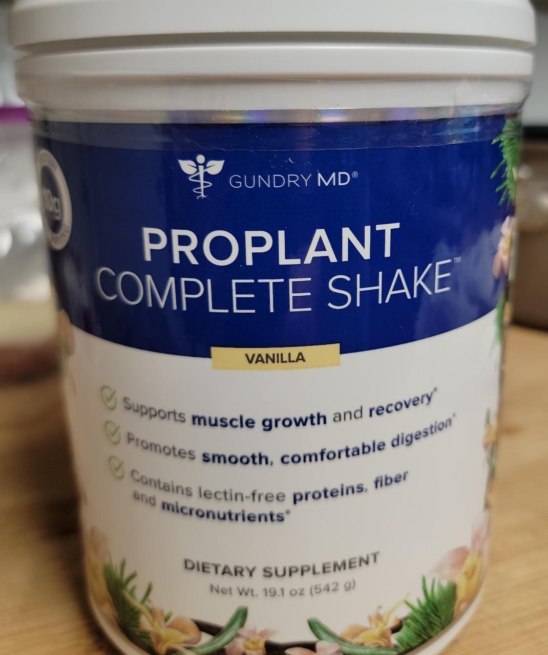 Fotografie - Proplant Complete Shake Vanilla Gundry MD