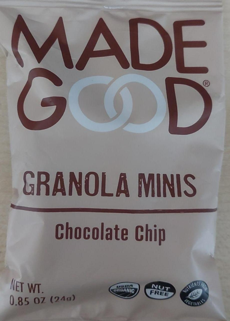 Fotografie - Granola minis Chocolate Chip Made Good