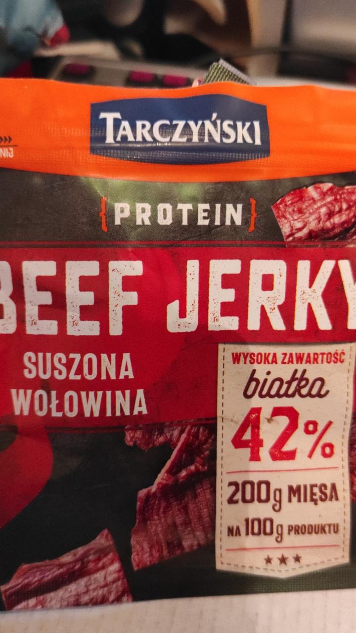 Fotografie - Protein Beef Jerky Suszona wołowina Tarczyński