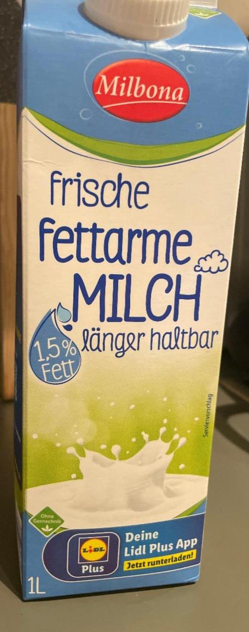 Fotografie - Frische fettarme Milch 1,5% Fett Milbona