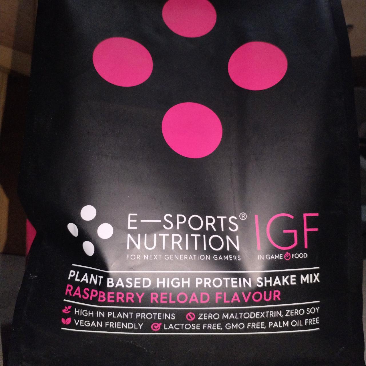 Fotografie - IGF Raspberry Reload Flavour E-Sports Nutrition