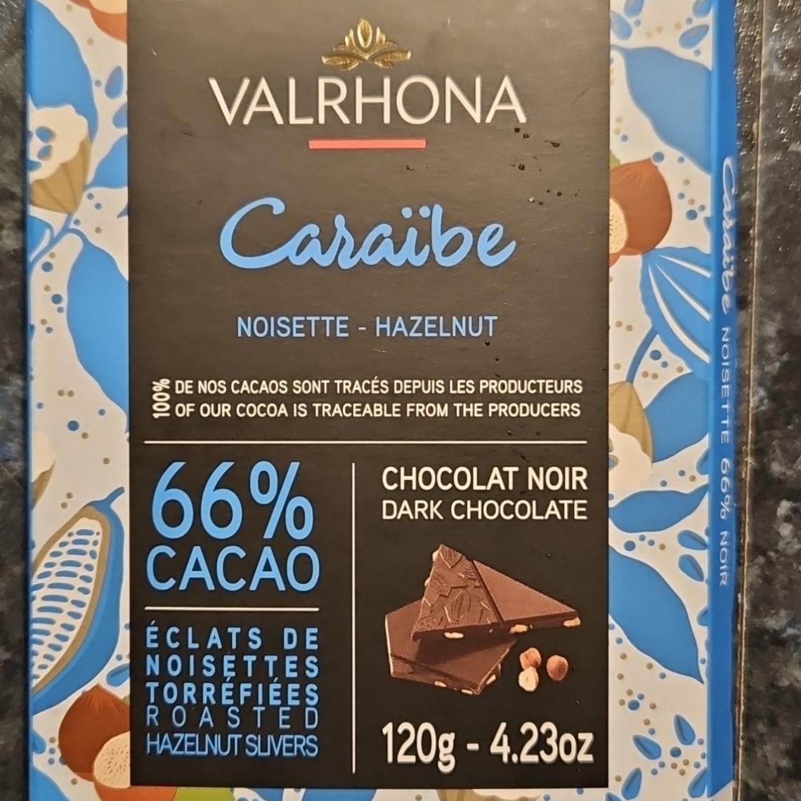 Fotografie - Caraibe hazelnut dark chocolate 66% cacao Valrhona