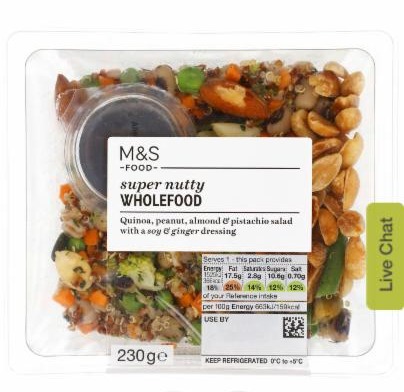 Fotografie - Super nutty wholefood Salad Marks&Spencer
