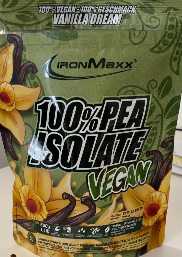 Fotografie - 100% Pea isolate vegan vanilla dream IronMaxx