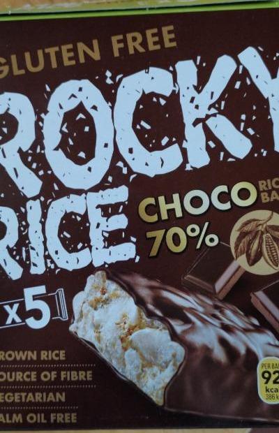 Fotografie - Rice Bar Rocky Rice Choco 70% Benlian food