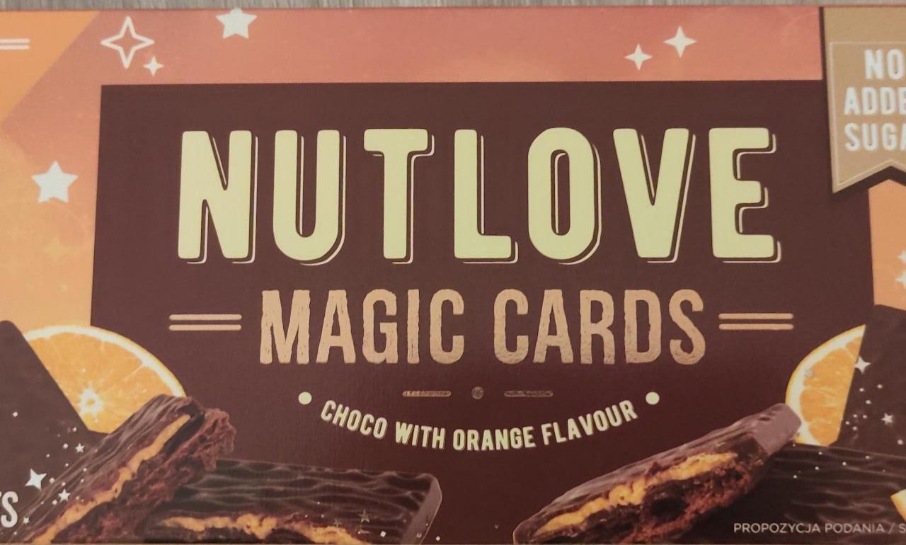 Fotografie - magic cards, choco with Orange NUTLOVE