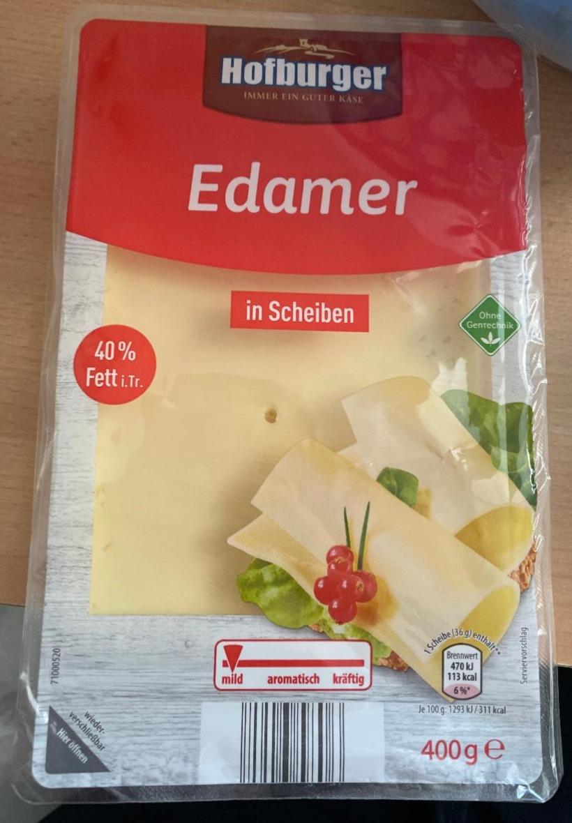 Fotografie - Edamer in Scheiben 40% Fett Hofburger