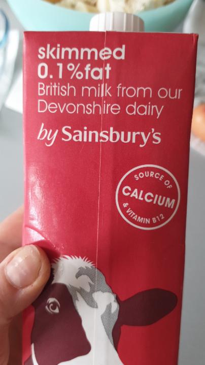 Fotografie - British milk 0,1% fat Sainsbury's