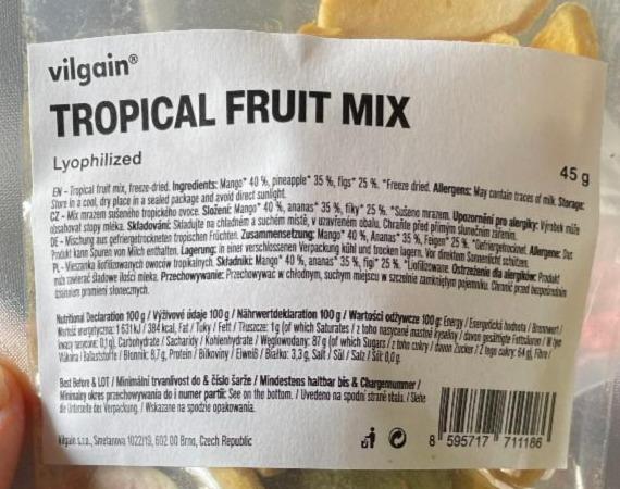 Fotografie - Tropical Fruit Mix Vilgain