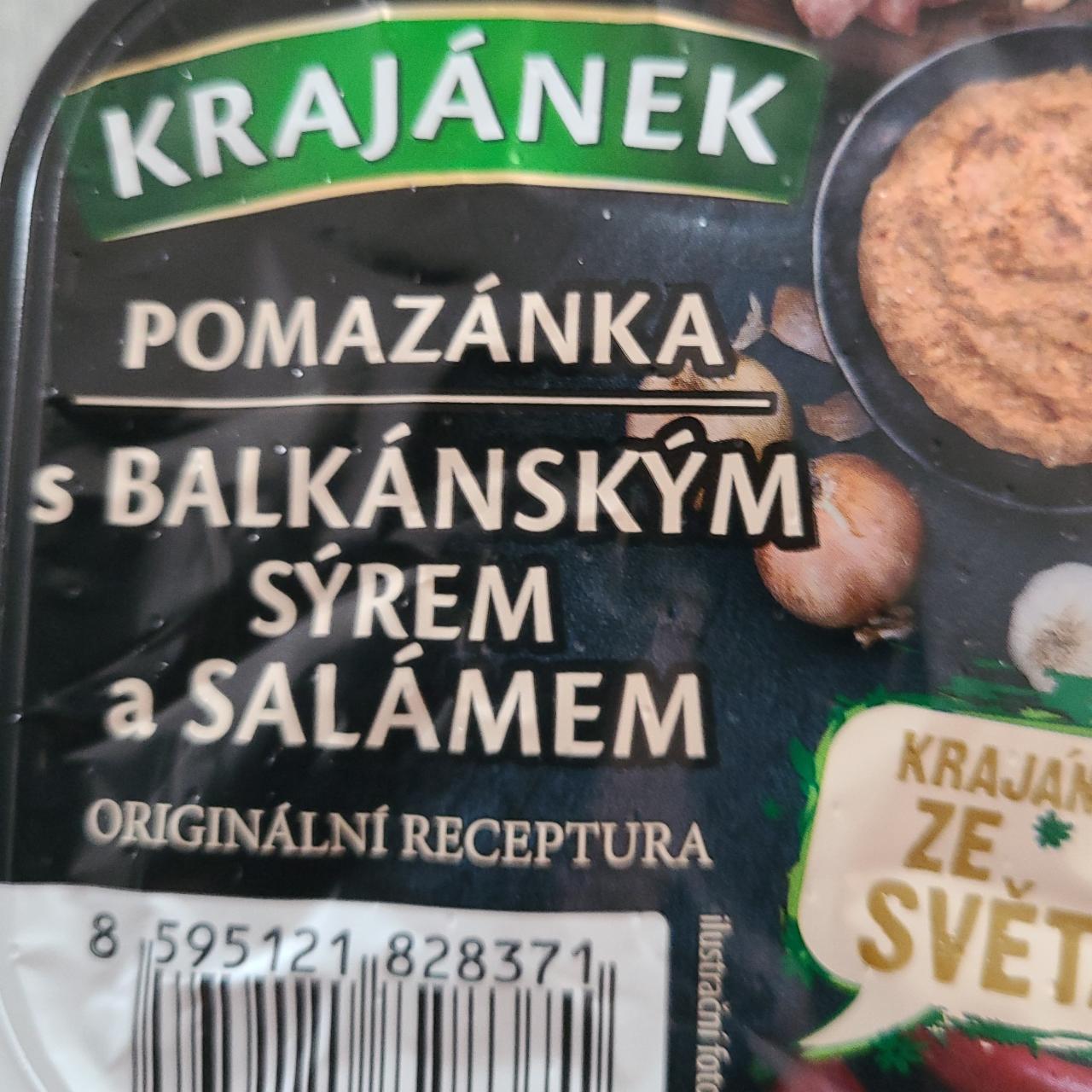 Fotografie - pomazánka s balkánský sýrem a salámem Krajánek
