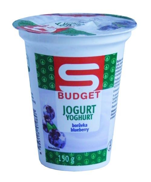 Fotografie - S Budget jogurt borůvkový